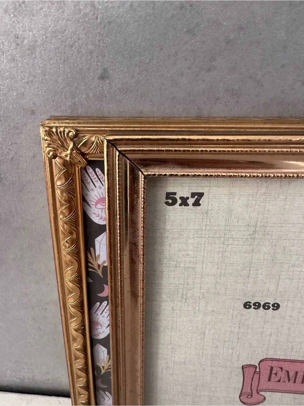 2 Vintage ORNATE METAL GOLD Picture Frame, FITS 5x7” DANISH NEOCLASSICAL